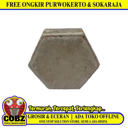 17 CM x 19.5 CM / TM SEGI 6 POLOS Bata Paving Block Conblock Parkiran Teras Biji