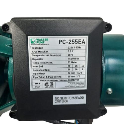 WASSER PC-255EA Pompa Air Sumur Dalam Non Otomatis Set