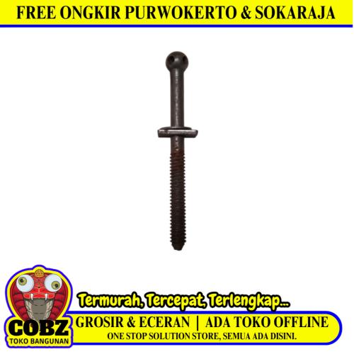 M 8 x 10 CM / TM Baut Dipan Ranjang Tempat Tidur Tengkorak Hitam