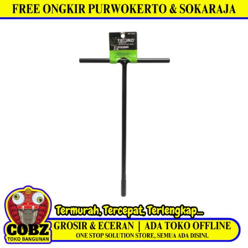 9 MM / TEKIRO Kunci Sok Shock Socket T Type Wrench Hitam