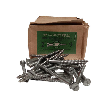 2 IN / SIP Sekrup Baut Kayu Kepala Rata Minus Wood Screw Dus