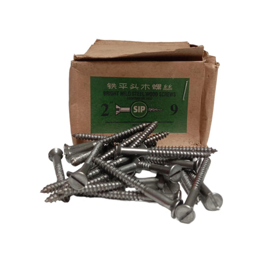 2 IN / SIP Sekrup Baut Kayu Kepala Rata Minus Wood Screw Dus