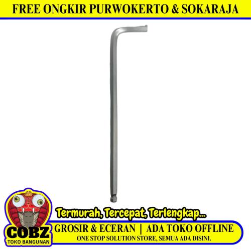 8 MM / TM Kunci L Hexagon Wrench Screw Panjang Silver