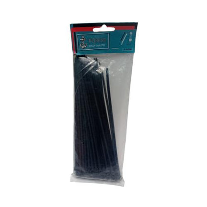 3.6 MM x 200 MM / POPEYE Kabel Cable Ties Tali Ripet 20 CM Hitam Pack