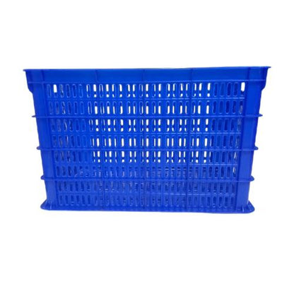 606 MM x 430 MM x 377 MM / GREEN LEAF 2208 L Krat Industri Keranjang Buah Rapat Blue