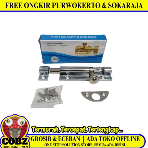 3 IN / HPP Grendel Kunci Slot Pintu Jendela Stainless