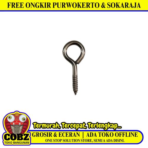 NO 8 / TM Sekrup Hak Tutup Cantel Kandang Burung Figura Silver Biji