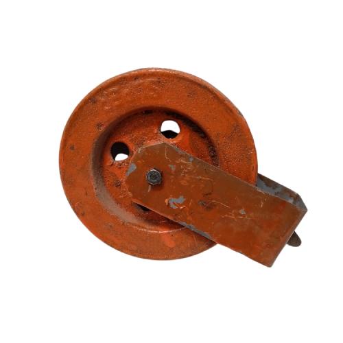 6 1/2 IN / NM Katrol Kerekan Timba Air Sumur Bangunan Besi Orange