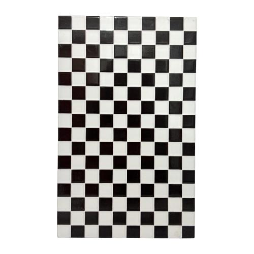 25 CM x 40 CM / UNO ZEUS Keramik Dinding Kamar Mandi Glossy Black Dus