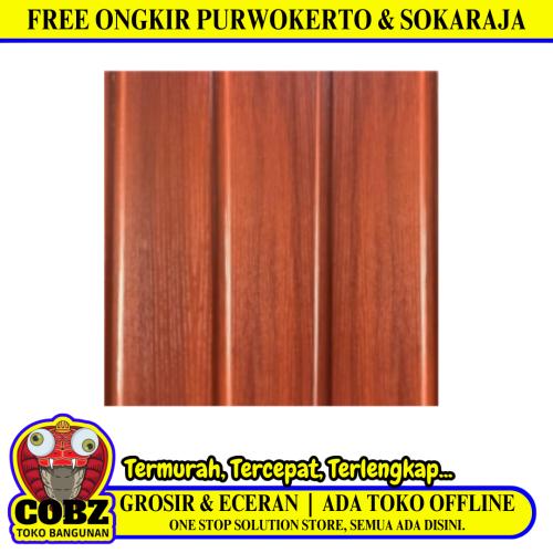 9 MM x 30 CM x 4 M / SHUNDA PLAFON PL.3077-4 Plafon Gypsum GRC U PVC Laminate Lembar