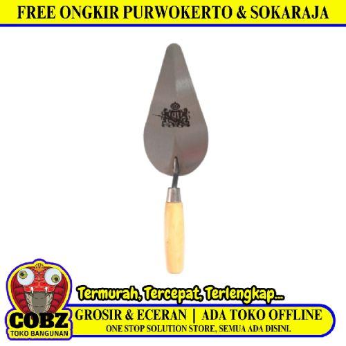 7 IN / GLX Cetok Sendok Semen Acian Trowel Lancip Gagang Kayu