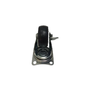 1 1/2 IN / TM Roda Hidup Trolly Rem Plat Nylon Hitam Rem