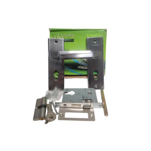 LANVIN LS17 SN / CP Handle Door Lock Tarikan Handle Kunci Pintu Kecil Set