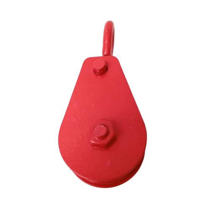 2 IN / NM Kerekan Katrol Burung Timba Sumur Besi Merah