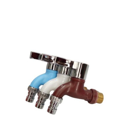 1/2 IN / ISCO Kran Air Tembok Taman Kamar Mandi Plastik Biru PVC