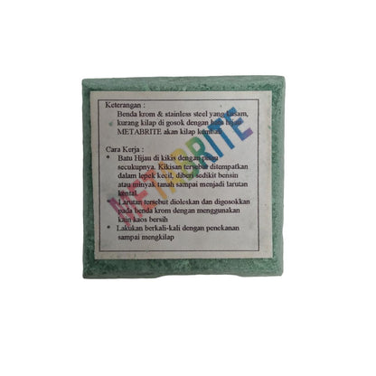 50 GR / METABRITE Batu Metal Polished Poles Pengkilap Pembersih Logam Kusam