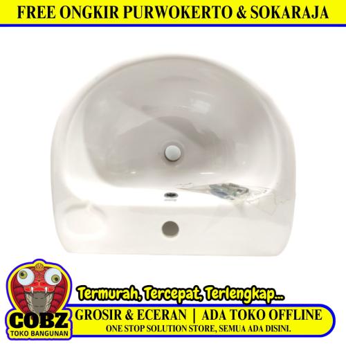 49 CM x 43 CM x 30 CM / AMERICAN STANDARD Wastafel Cuci Tangan Besar Putih Keramik