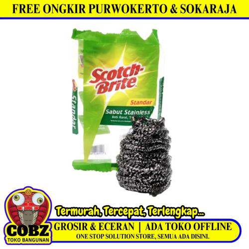 SCOTCH BRITE Sabut Kawat Cuci Piring Gelas Stainless