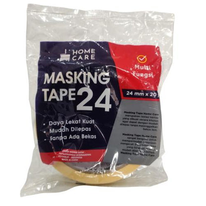 24 MM / HOME CARE Isolasi Selotip Lakban Kertas Masking Tape
