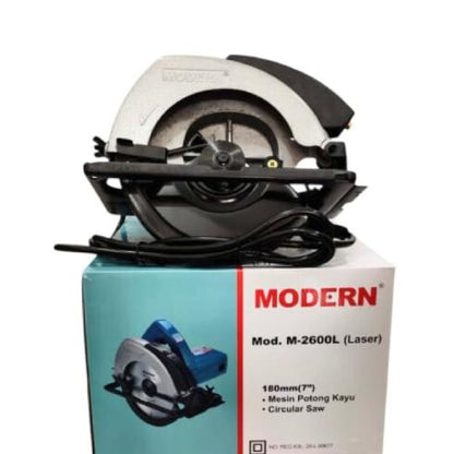 MODERN M 2600 L Mesin Gergaji Sirkular Circular Saw Kabel Set