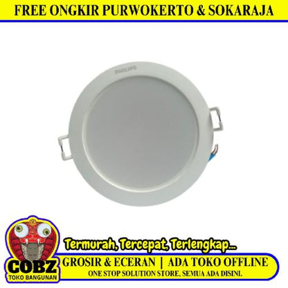 3.5 WATT / PHILIPS Downlight Lampu Tanam Plafon Putih