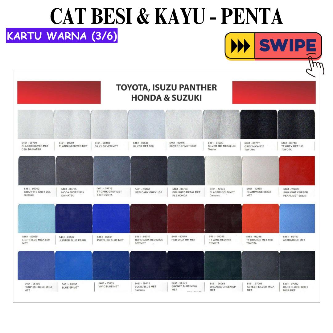 1 KG / PENTA METALLIC Cat Duco Kayu Besi Semprot Kaleng