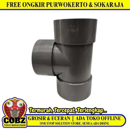 6 IN / RUCIKA D-DT Tee Sambungan Fitting Pipa PVC