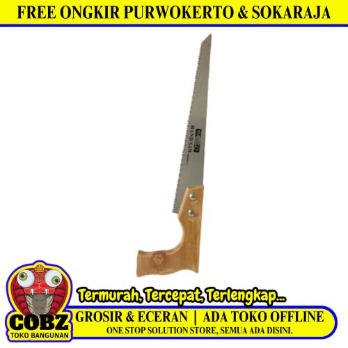 12 IN / MADICO Gergaji Kayu Pohon Tangan Hand Saw Gagang Kayu
