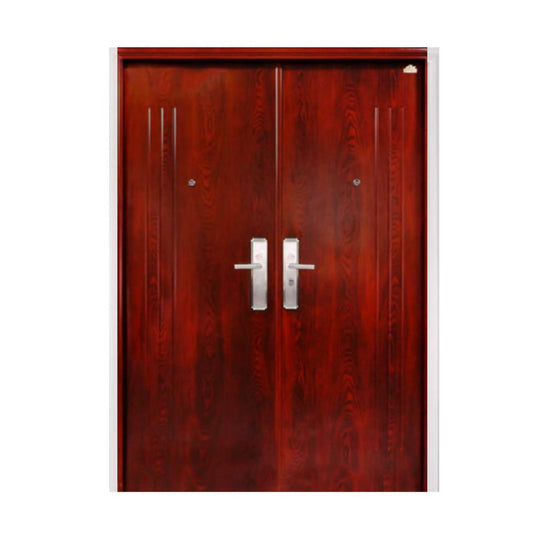 5 CM x 150 CM x 210 CM / FORTRESS FORT 150.12 DOUBLE DOOR Pintu Baja Coklat Set