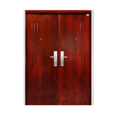 5 CM x 150 CM x 210 CM / FORTRESS FORT 150.12 DOUBLE DOOR Pintu Kamar Mandi Baja Coklat Set