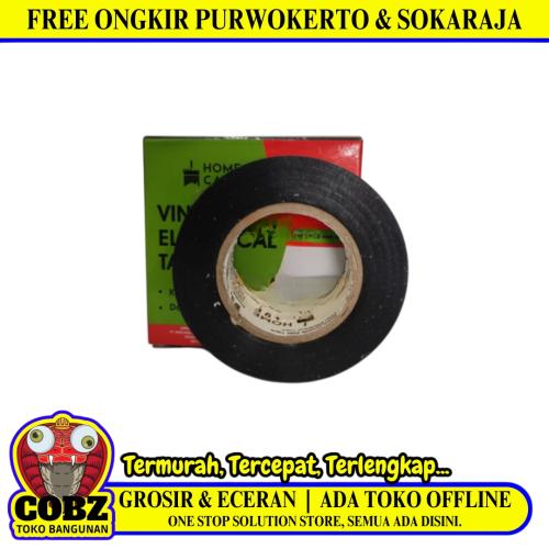 3/4 IN / HOME CARE Isolasi Kabel Listrik Tahan Panas Electrical Tape Hitam