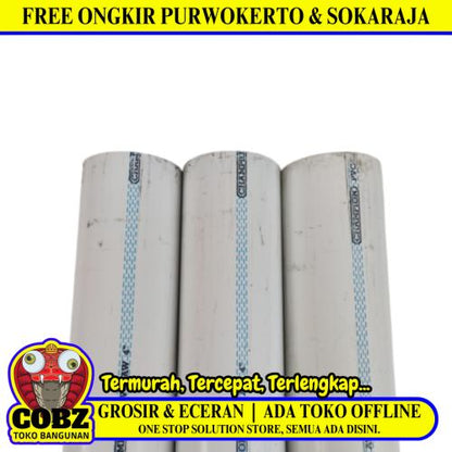4 IN / CHAMPION AW Lis Biru Pipa Pralon Paralon PVC Putih Batang