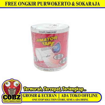 10 CM x 1.52 M / JIMATOR Lakban Ajaib Anti Bocor Waterproofing Clear Roll