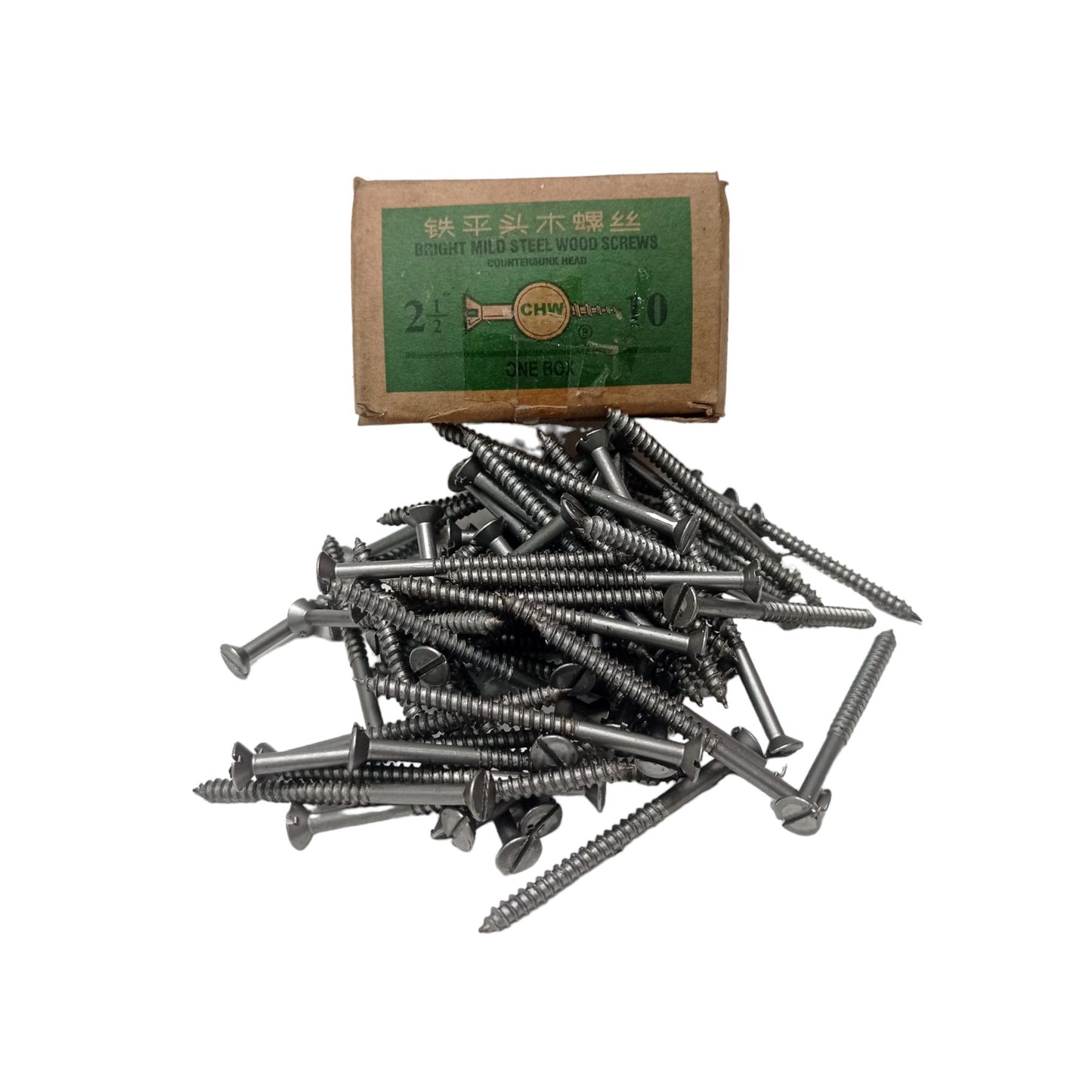 2 1/2 IN / CHW Sekrup Baut Kayu Kepala Rata Minus Wood Screw Dus