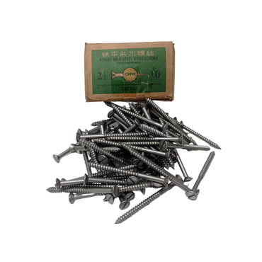 2 1/2 IN / CHW Sekrup Baut Kayu Kepala Rata Minus Wood Screw Dus