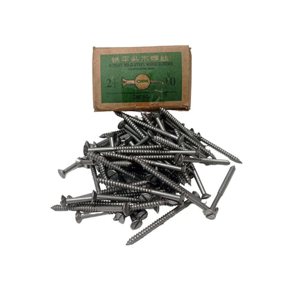 2 1/2 IN / CHW Sekrup Baut Kayu Kepala Rata Minus Wood Screw Dus