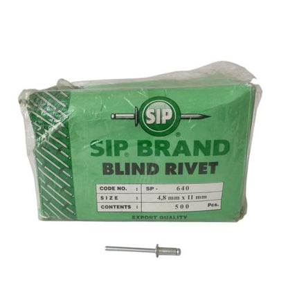4.8 MM x 11 MM / SIP SP . 640 Paku Rivet Keling Tang Rivet Dus