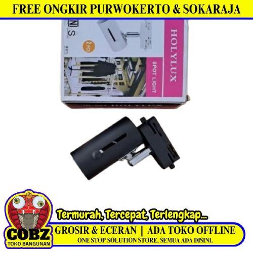 HOLYLUX Kap Lampu Sorot Spot Tracklight Hitam
