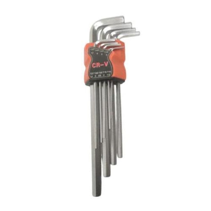 1.5 MM - 10 MM /QTOOLS Kunci L Hexagon Rata Panjang Wrench Screw 9 Pcs Set