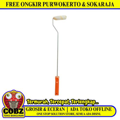 4 IN / HPM Kusa Busa Roll Cat Tembok Kayu Besi Acrylic + Gagang Set