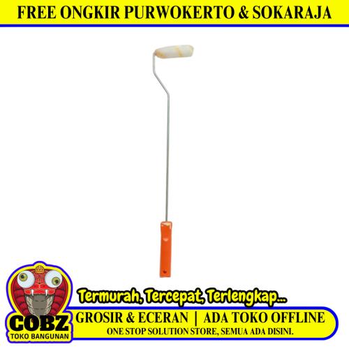 4 IN / HPM Kusa Busa Roll Cat Tembok Kayu Besi Acrylic + Gagang Set