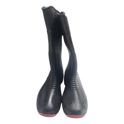 NO 43 / AP Moto Sepatu Boot Kebun Pabrik Proyek Safety Karet Hitam Set