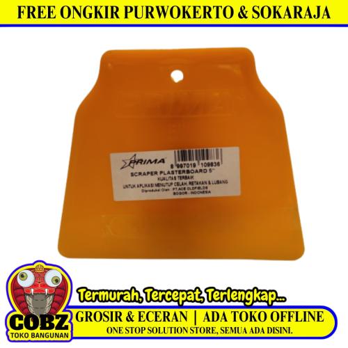 5 IN / PRIMA Sekrap Daun Kape Scrapper Cat Perata Acian Plastik PVC