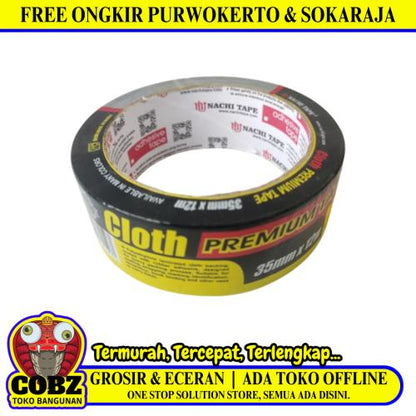 35 MM / NACHI Isolasi Selotip Lakban Stationary Tape Hitam