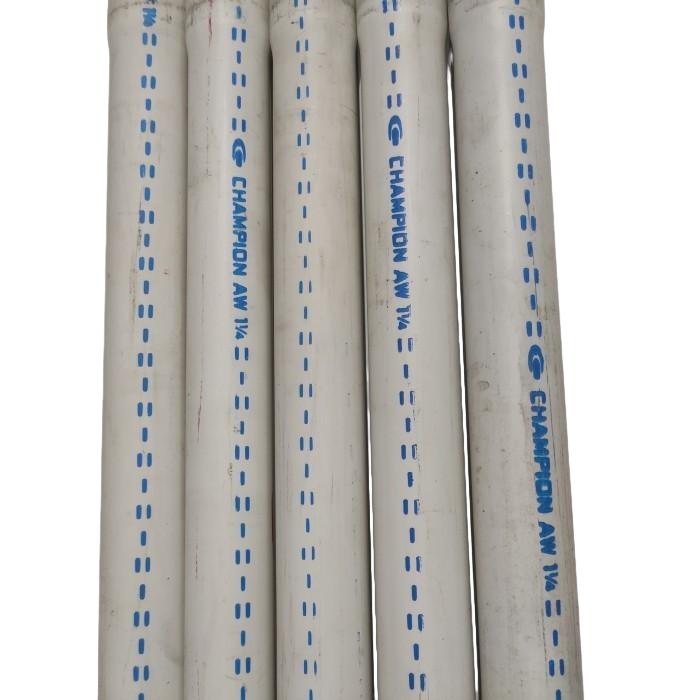 1 1/4 IN x 400 CM / CHAMPION AW Lis Biru Pipa Pralon Paralon PVC Putih Batang