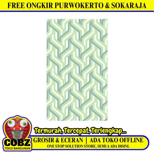 25 CM x 40 CM / PLATINUM BRITANIA Keramik Dinding Kamar Mandi Glossy Green Dus
