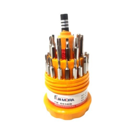 FUJIMURA Obeng Reparasi Jam HP Komputer Kacamata 31 Pcs Set