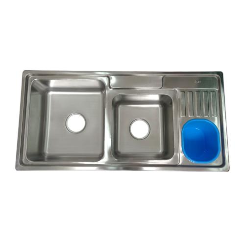 94 CM x 46 CM x 22 CM / GNET ARCHIC WA 9345 Bak Cuci Piring Washbak 2 Lubang + Acc Set