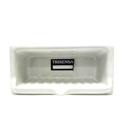 11 CM X 22 CM X 11 CM / TRISENSA Tempat Sabun Tanam Dinding Keramik Putih