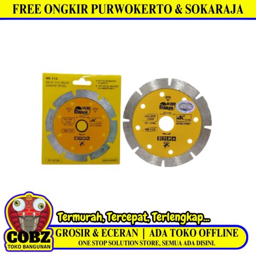 4IN/NIKKEN NR112 Dry Mata Gerinda Potong Keramik Diamond Cutting Wheel